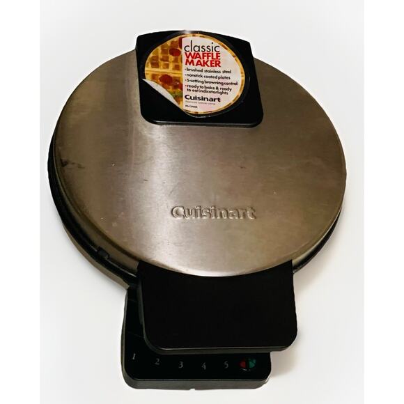 Cuisinart Classic Waffle Maker Model WMR-CA Setting Control Knob Missing Tested - Picture 1 of 6